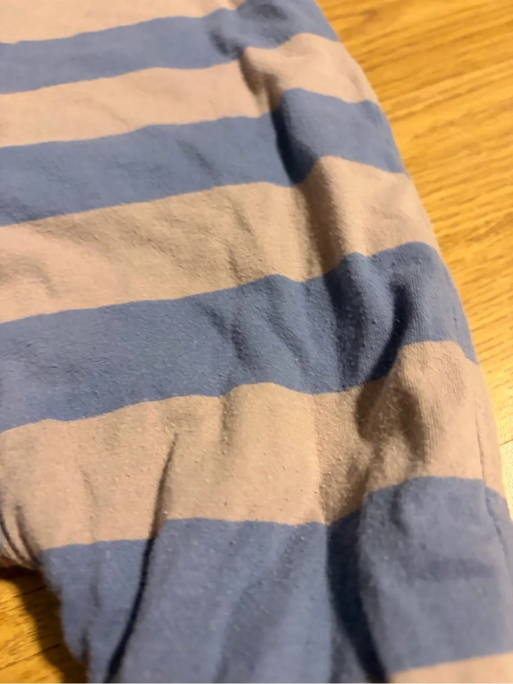 GAP Blue and Tan Striped quilted Baby Footed One-Piece Set & Fleece lined plaid